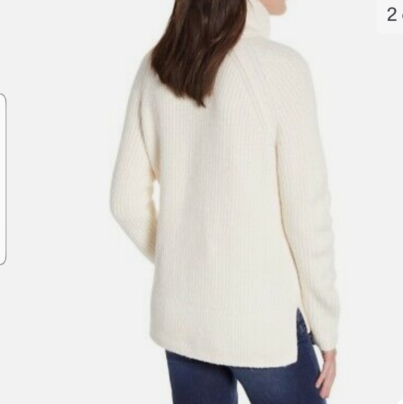 MADEWELL Mercer Cream Turtleneck Sweater - Picture 3 of 9
